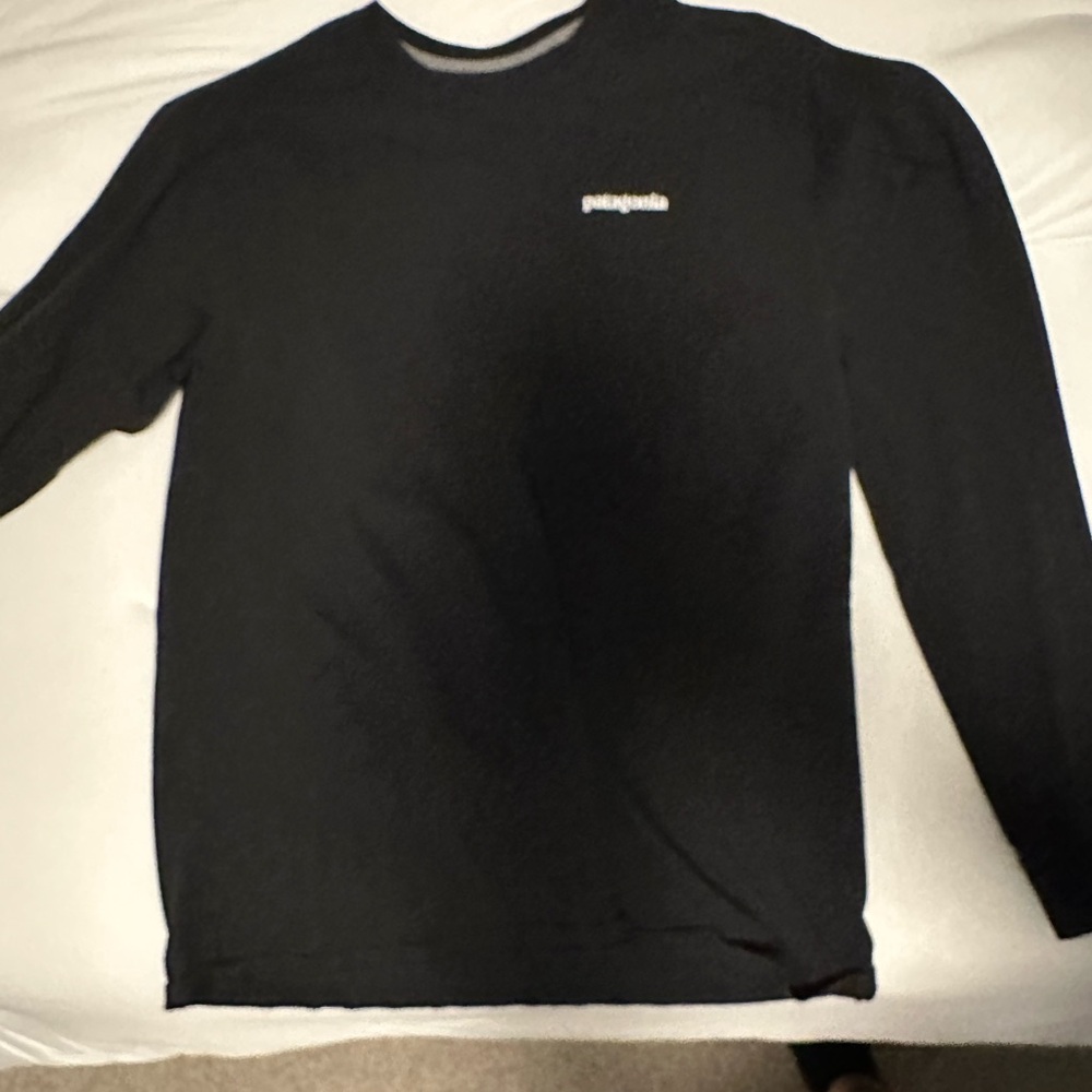 Patagonia Men's Long Sleeve Black Tee